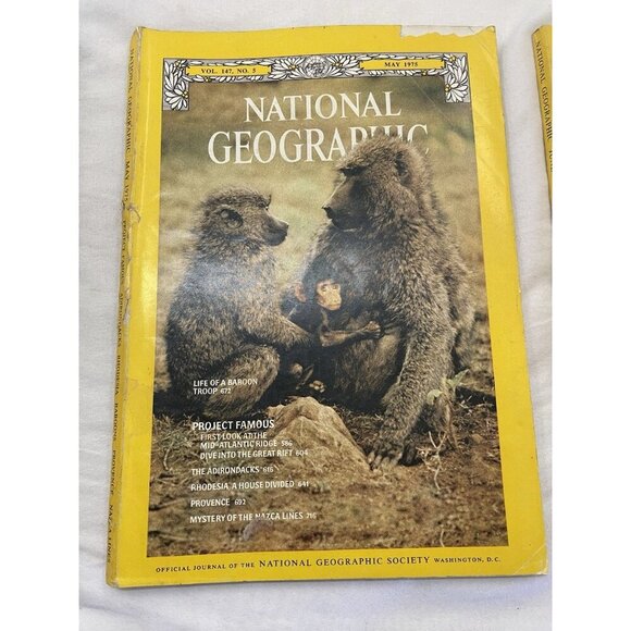 Nat Geo Mags Jan–Jul 1985 Vtg Slipcvr Set Collect Geo Travel Decor Ed. - Picture 6 of 16
